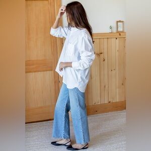 Zara Oversized Poplin Blouse